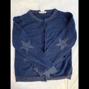 Gymboree Girl Navy Silver Star Sweater